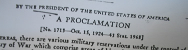Presidential Proclamation creating Statue of Liberty National Monument